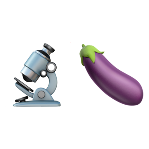 🔬🍆 Emoji Domain iOS rendering